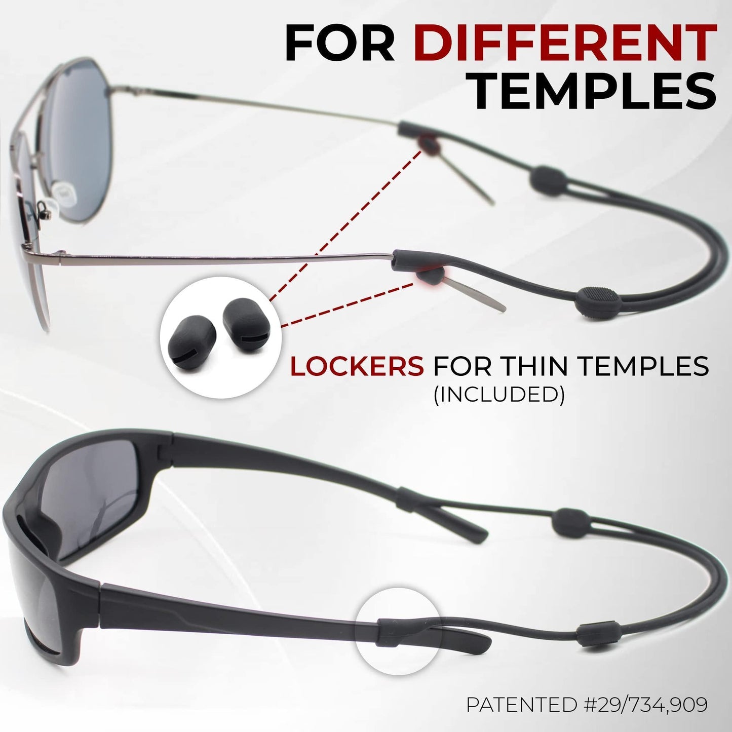 Adjustable Silicone Eyeglass Strap