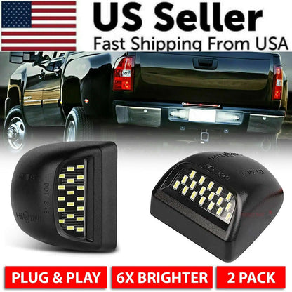 Chevy Silverado LED License Plate Lamps 1999-2013