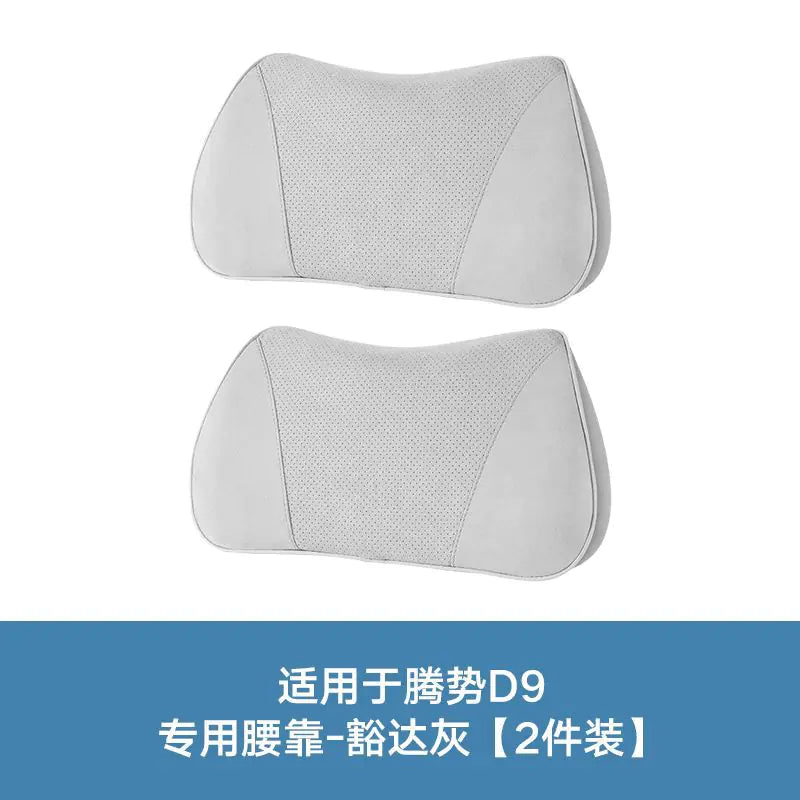 D9 Car Headrest Neck Pillow and Lumbar Support