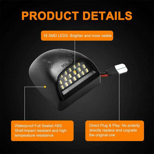 Chevy Silverado LED License Plate Lamps 1999-2013