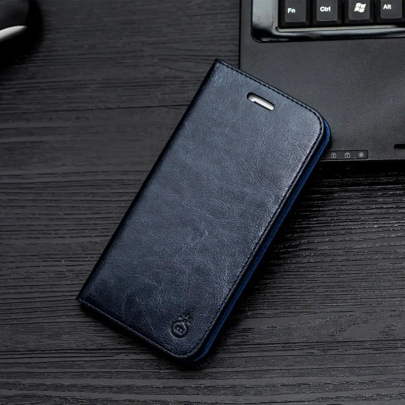 Leather Flip Holster Cover for Apple Phones