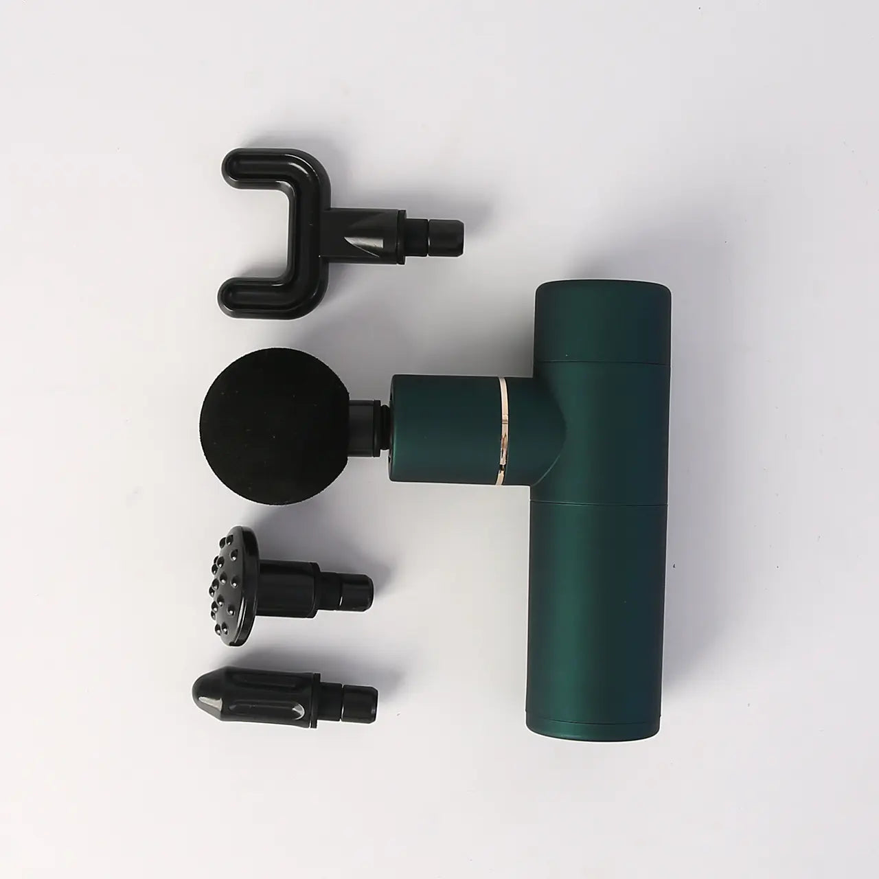Compact Muscle Soother Mini Gun with attachments for effective muscle relief and recovery.