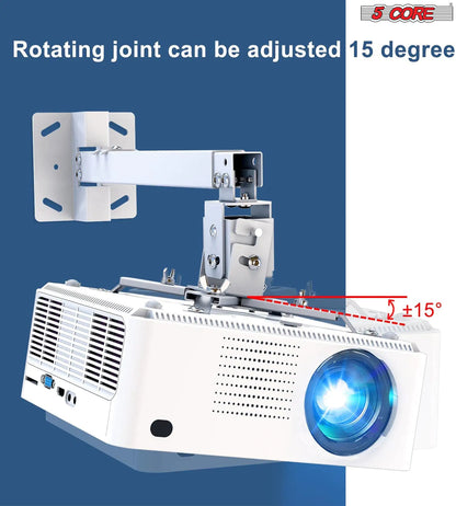 5Core Projector Mount Ceiling Wall Universal Holder Adjustable Low Pro