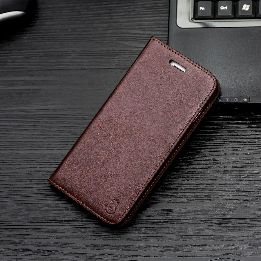 Leather Flip Holster Cover for Apple Phones